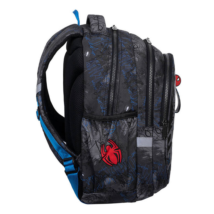 Školní batoh Spiderman Coolpack, velikost Jerry (15"), tvarovaná záda, 3 prostorné přihrádky, zpevněné dno, F029777