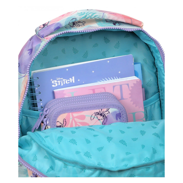 Školní sada Stitch Coolpack, dvoupolový batoh Jerry (15"), penál Jumper 3 a sportovní taška na boty