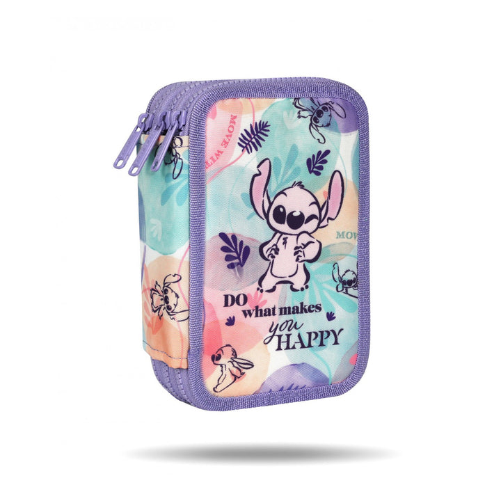 Školní sada Stitch Coolpack, dvoupolový batoh Jerry (15"), penál Jumper 3 a sportovní taška na boty