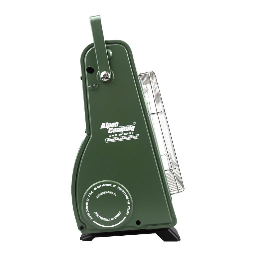 Přenosný plynový vařič Alpen Camping, 2 v 1, spotřeba plynu 124 g/h, piezoelektrické zapalování, ICELAND IK-1000 PRO+ 4x plynová kartuše 227 g GreenBlue. Certifikát: Pi 0875, v souladu s normou EN 417
