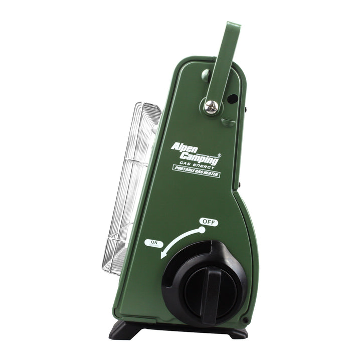 Přenosný plynový vařič Alpen Camping, 2 v 1, spotřeba plynu 124 g/h, piezoelektrické zapalování, ICELAND IK-1000 PRO+ 4x plynová kartuše 227 g GreenBlue. Certifikát: Pi 0875, v souladu s normou EN 417