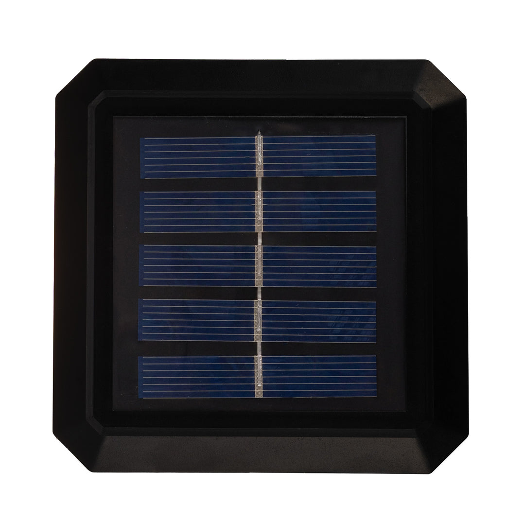 Solární LED lampa na sloupek GreenBlue, 80 × 80 mm, obdélníkový kryt, 3200 K, GB127 WW, 2 ks