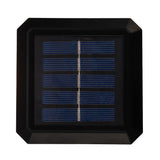 Solární LED lampa na sloupek GreenBlue, 80 × 80 mm, obdélníkový kryt, 3200 K, GB127 WW, 2 ks