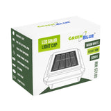 Solární LED lampa na sloupek GreenBlue, 60 × 40 mm, obdélníkový kryt, 3200 K, GB125 WW, 4 ks