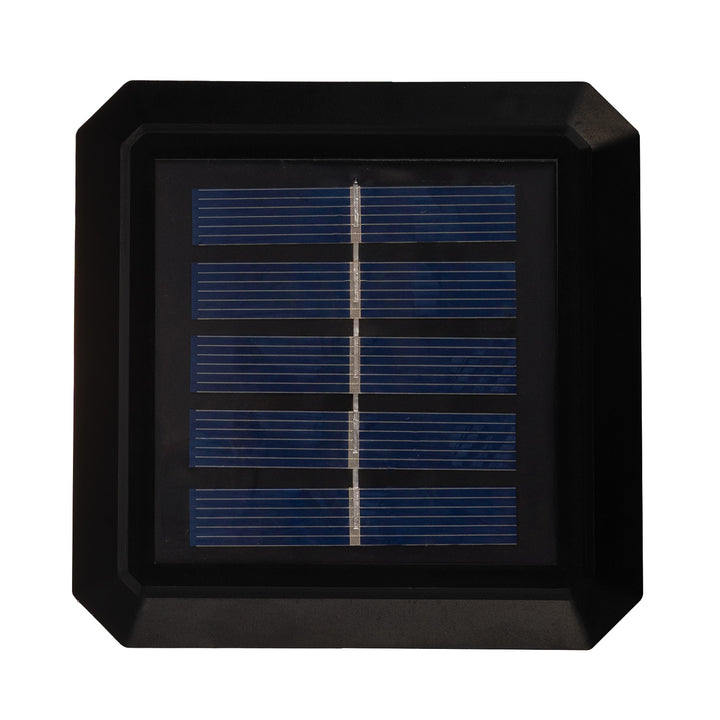 Solární LED lampa na sloup GreenBlue, 100 × 100 mm, obdélníkový kryt, 3200 K, GB128 WW, 2 ks