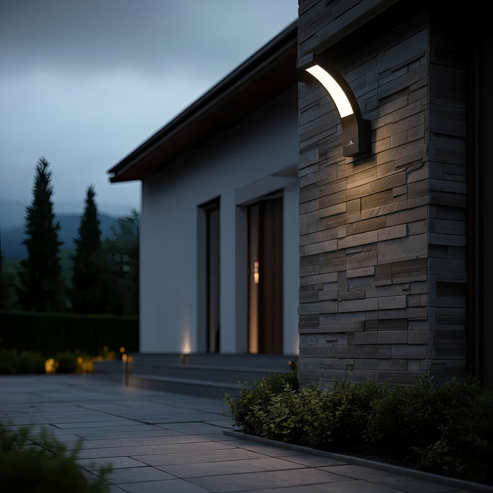 LED fasádní svítidlo Maclean, 800 lm, IP54, 10 W, přirozeně bílá barva (4000 K), černá barva, MCE343 B, 2 ks