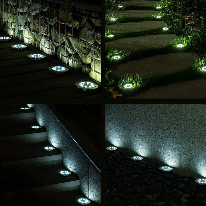 Solární LED zahradní světlo Maclean IP44, 12 LED SMD, 4000 K, Ni-MH 600 mAh, 0,7 W, MCE318, 4 ks
