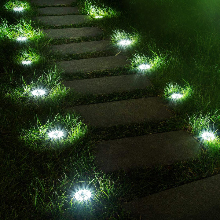 Solární LED zahradní světlo Maclean IP44, 12 LED SMD, 4000 K, Ni-MH 600 mAh, 0,7 W, MCE318, 4 ks