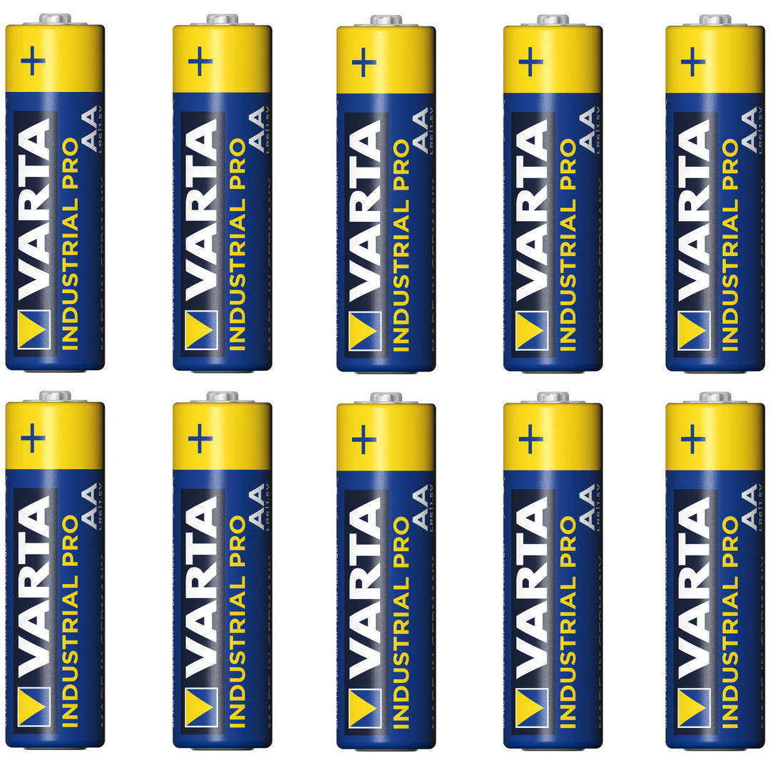 10 ks alkalických baterií R-06 LR6 AA 1,5 V Varta Industrial 4006