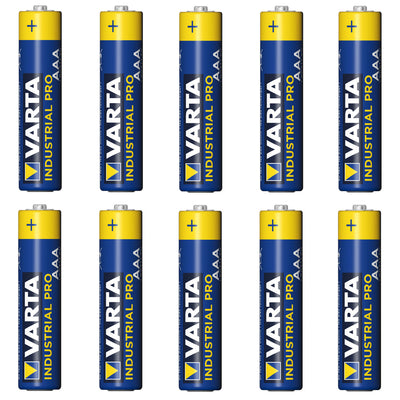 10 ks alkalických baterií R-03 LR03 AAA Varta Industrial 4003