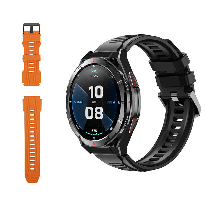 Chytré hodinky BLOW X14 Pro, 1,43" AMOLED displej, baterie 490 mAh, GPS, 4 GB RAM a 256 MB paměti, funkce pro sledování zdraví, 2 barvy řemínku, 89-016#