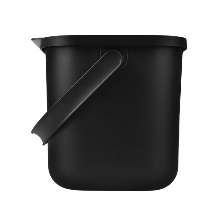 Nádoba na bioodpad 6 l, černá, Bini Practic + 5 ks uhlíkových filtrů Practic