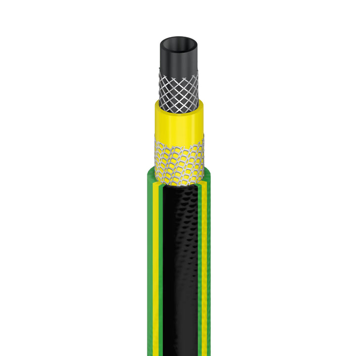 Vozík na hadici Cellfast Aluplus 1/2" 60 m + zahradní hadice Cellfast Green ATS2 1/2" 25 m + sada s přímým rozstřikovačem Cellfast Basic 1/2"
