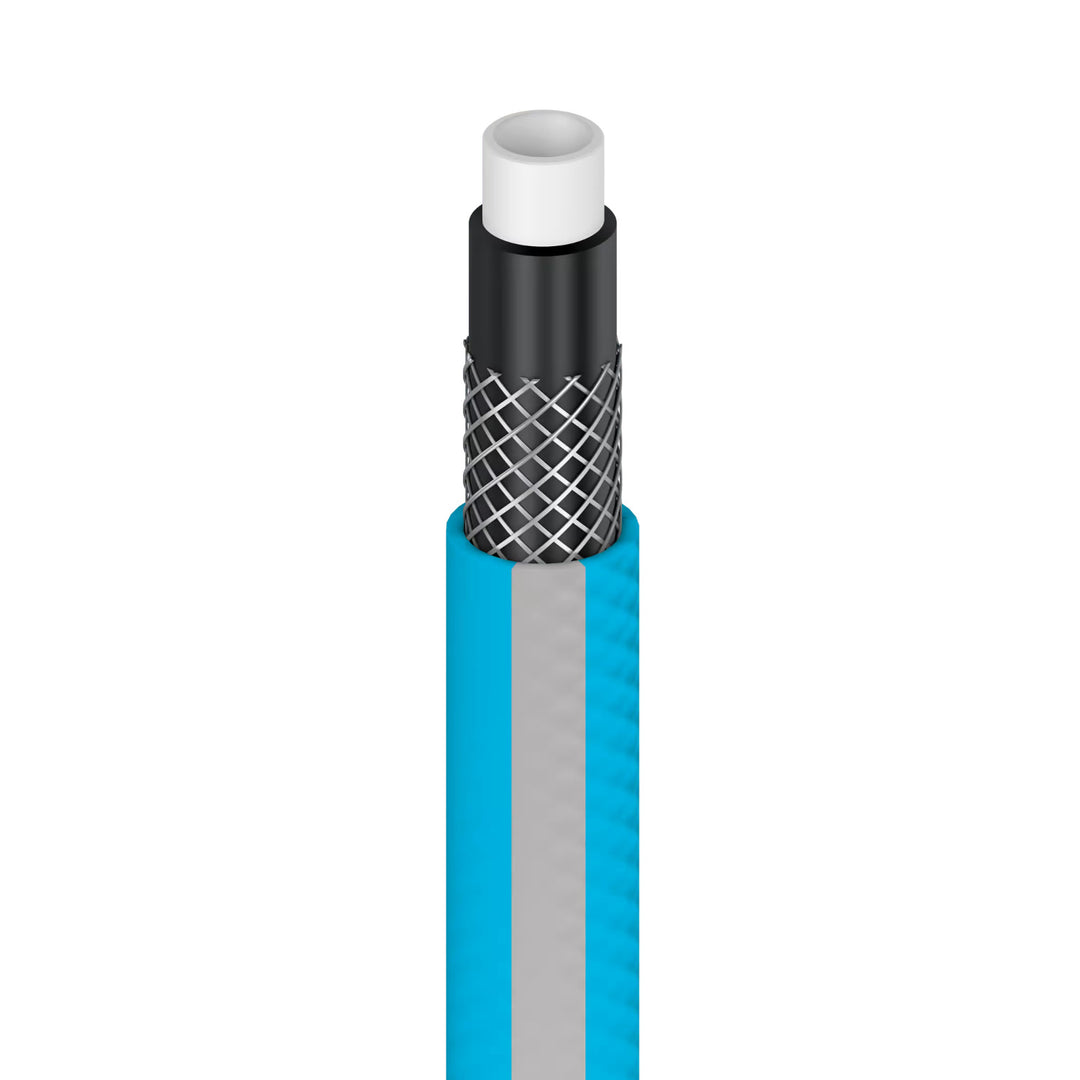 Vozík na hadici Cellfast Aluplus 1/2" 60 m + zahradní hadice Cellfast IDEAL 1/2" 30 m + sada s přímým rozstřikovačem Cellfast Basic 1/2"