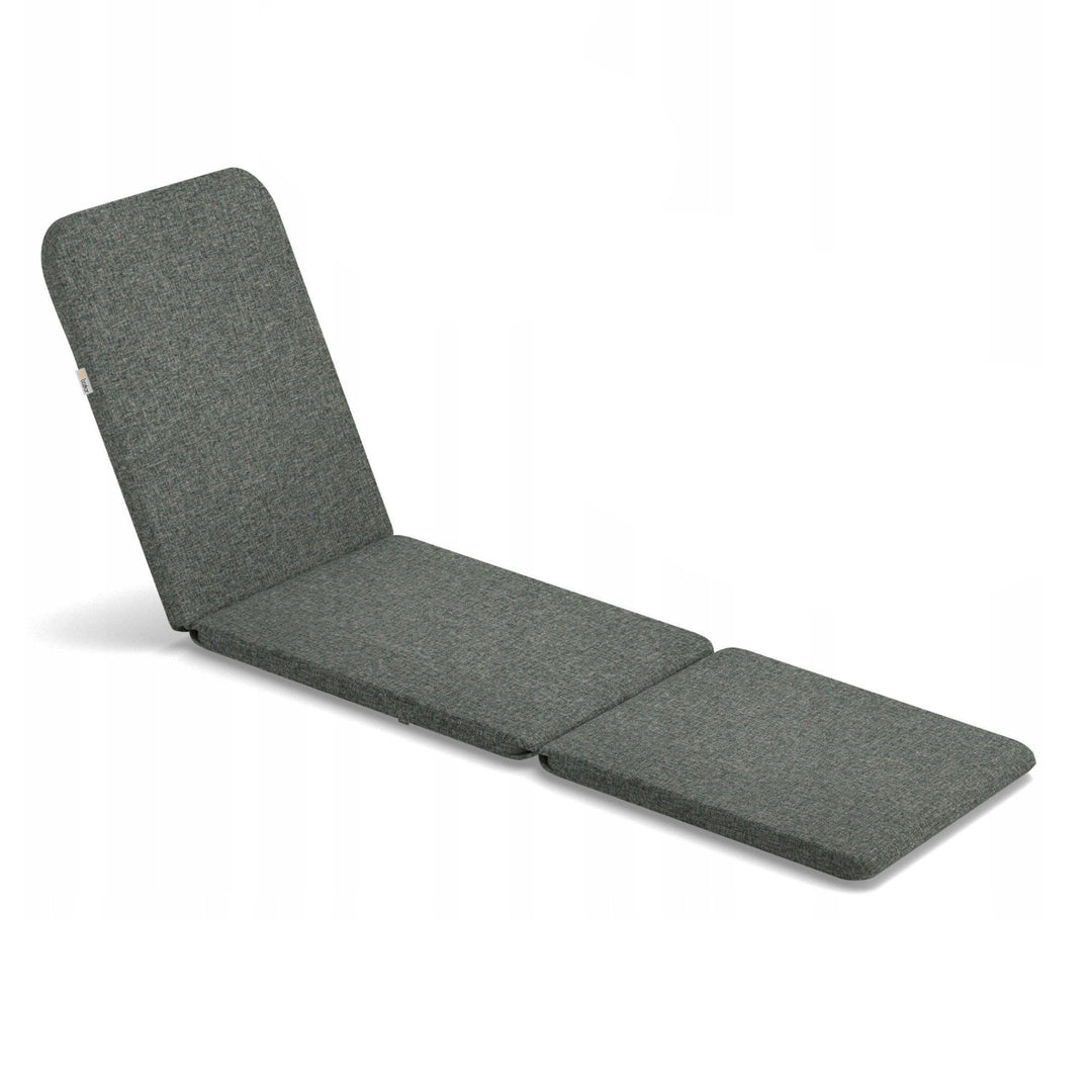 Polštář na lehátko Jaipur, barva tmavě šedá, látka S-550, rozměry 190 × 60 cm, dva systémy upevnění, voděodolný, lze prát vcelku, Jaipur Melange S-02A