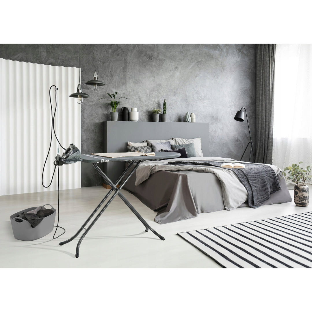 Žehlící prkno Leifheit Air Board M Black Plus, odráží teplo a páru, nastavení výšky, 72485