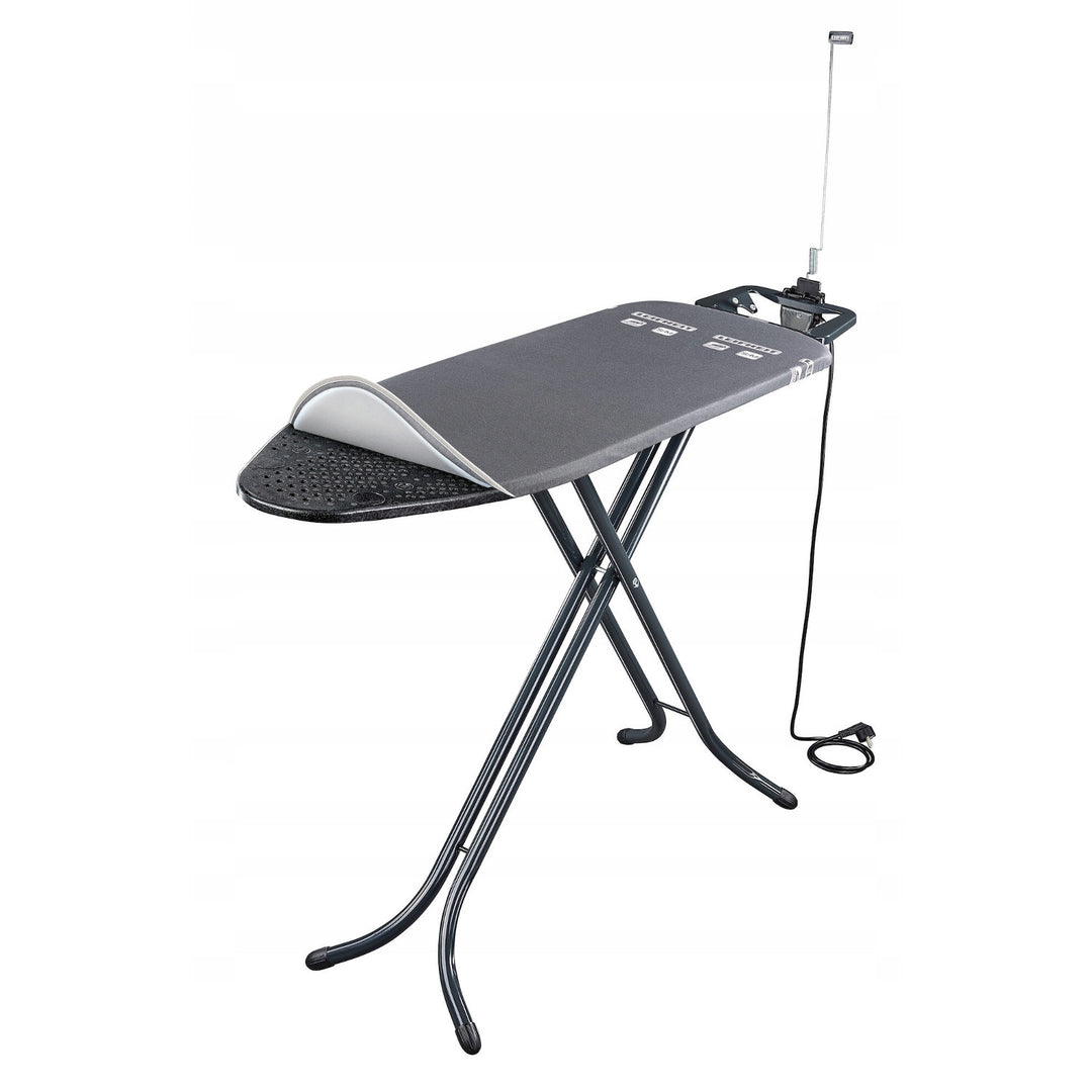 Žehlící prkno Leifheit Air Board M Black Plus, odráží teplo a páru, nastavení výšky, 72485