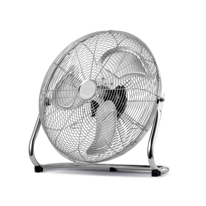 Podlahový ventilátor HanksAir, výkon 80 W, 3 stupně výkonu, vyrobený z chromované oceli, průměr 40 cm, délka kabelu 1,5 m, W021