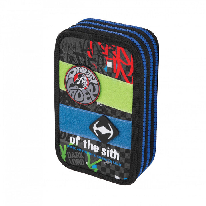 Školní sada Star Wars Coolpack, batoh Jerry (15") se třemi přihrádkami, tvarovanými zády a nastavitelnými ramenními popruhy a penál Jumper 3 s příslušenstvím
