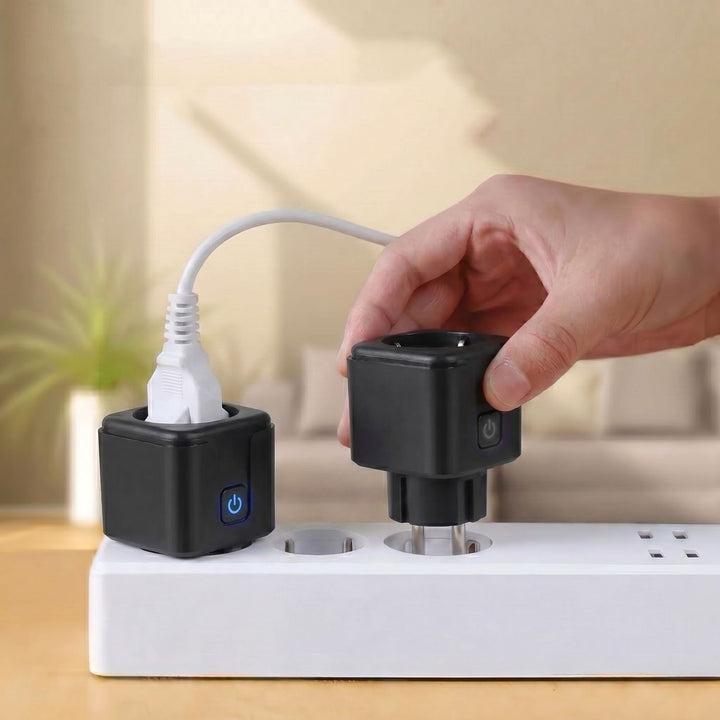 Dálkově ovládaná WiFi zásuvka GreenBlue, Android/iOS/Alexa/Google Home, časovač, wattmetr, max. 16 A/3840 W, GB735 B, 2 ks