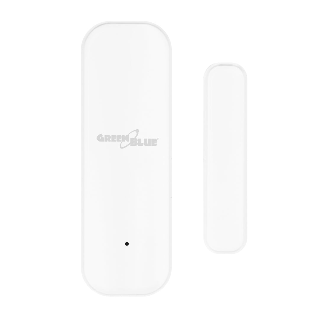 Bezdrátový kontakt / WiFi snímač otevření GreenBlue, Android/iOS, pro dveře / okna, 3,0 V DC, LR03x2, GB479 W, 2 sady