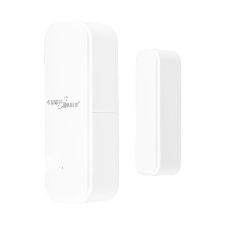 Bezdrátový kontakt / WiFi snímač otevření GreenBlue, Android/iOS, pro dveře / okna, 3,0 V DC, LR03x2, GB479 W, 2 sady