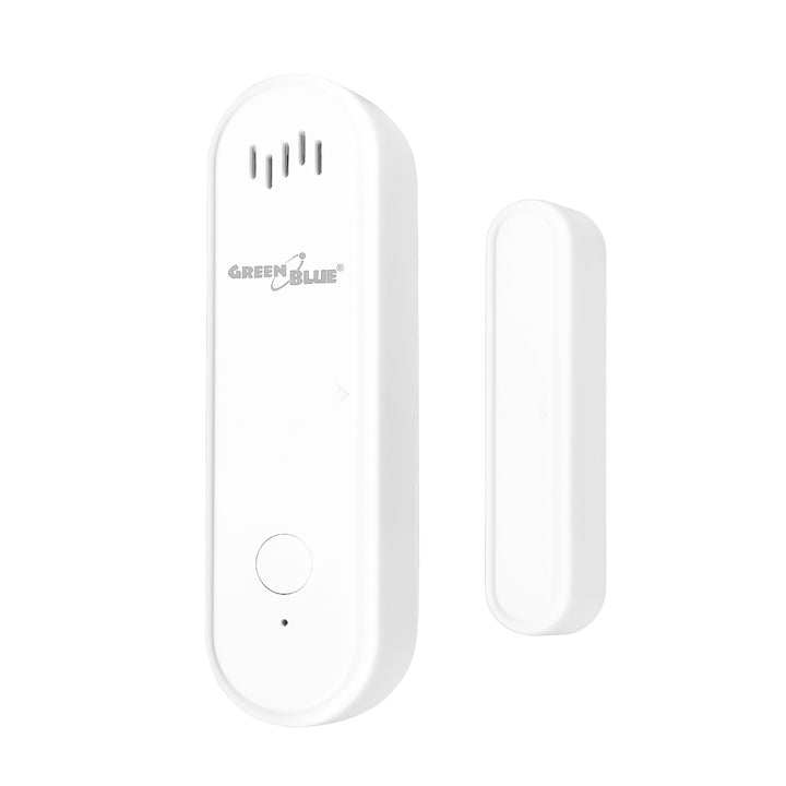 Bezdrátový kontakt / WiFi snímač otevření GreenBlue, Android/iOS, pro dveře / okna, 3,0 V DC, LR03x2, s alarmem, GB478, 2 sady