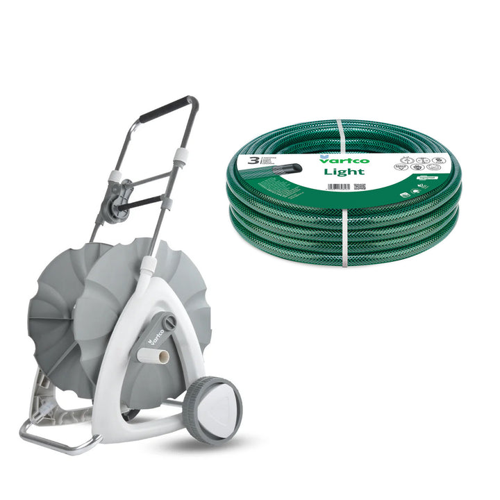 Vozík na zahradní hadici + zahradní hadice Vartco Light 1/2" 25 m Agaplast