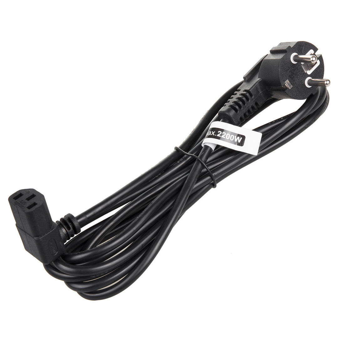 Napájecí kabel Maclean, úhlový, 3 piny, zástrčka EU, 1,5 m, MCTV-851, 3 kusy