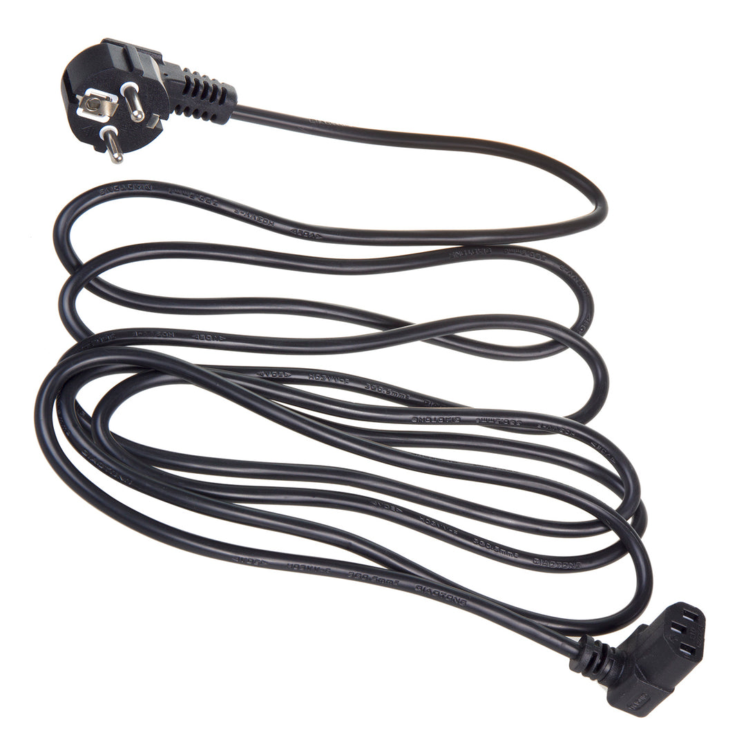Napájecí kabel Maclean, úhlový, 3 piny, zástrčka EU, 1,5 m, MCTV-851, 3 kusy