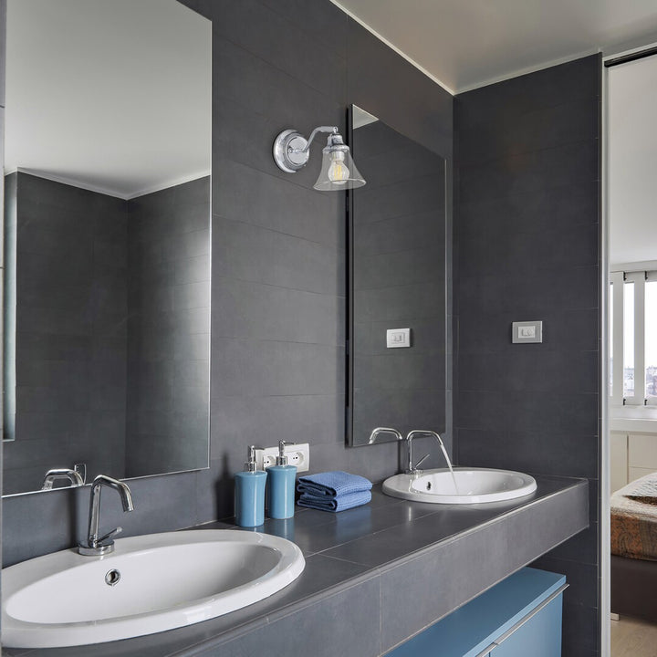 Koupelnová nástěnná lampa RABALUX ANTOINE 3207 E14 IP44, 2 ks