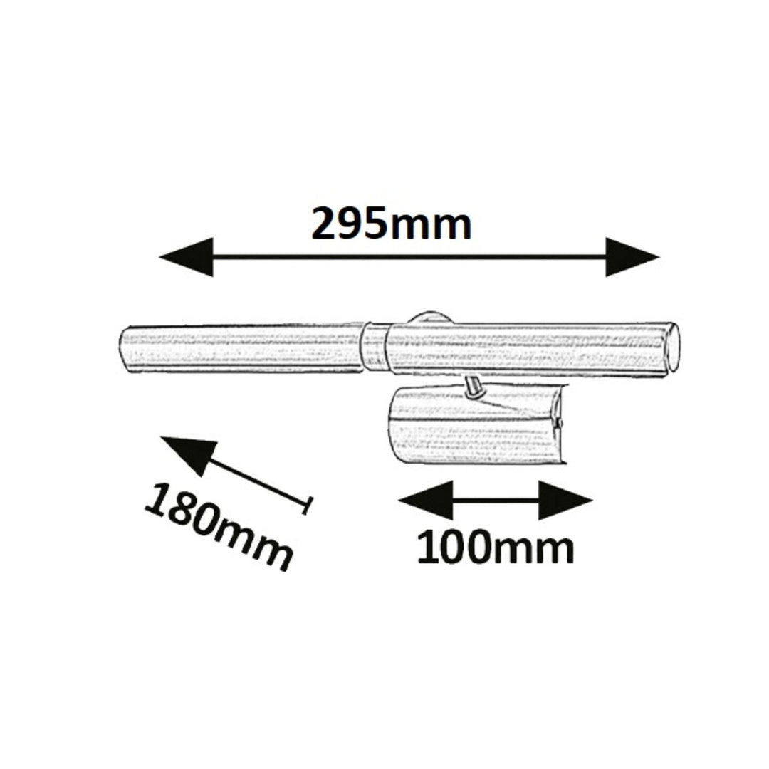 Nástěnné svítidlo Rabalux, pro osvětlení obrazů a fotografií, 2xG9, saténový chrom, Picture Light, 2 ks