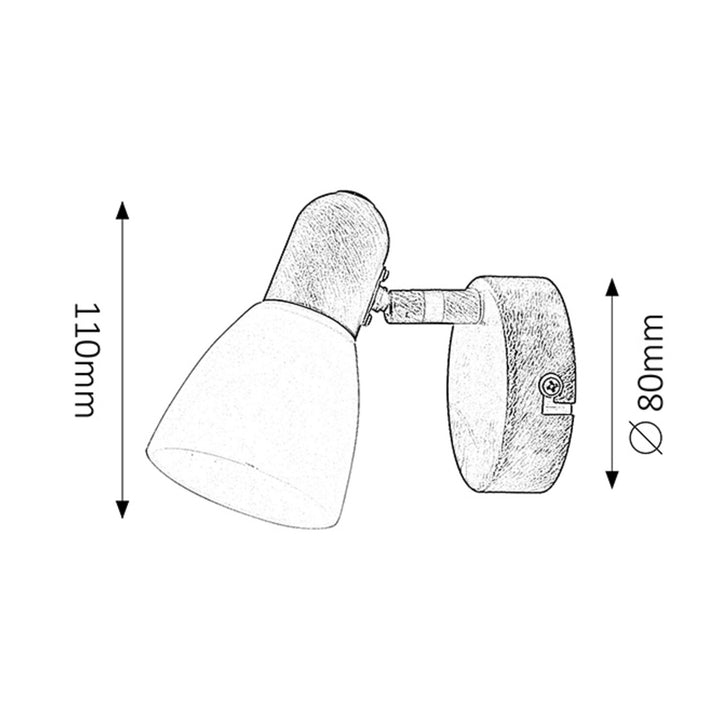 Lampa Soma spot E14, max. 40 W, antická hnědá, 6591, 2 ks
