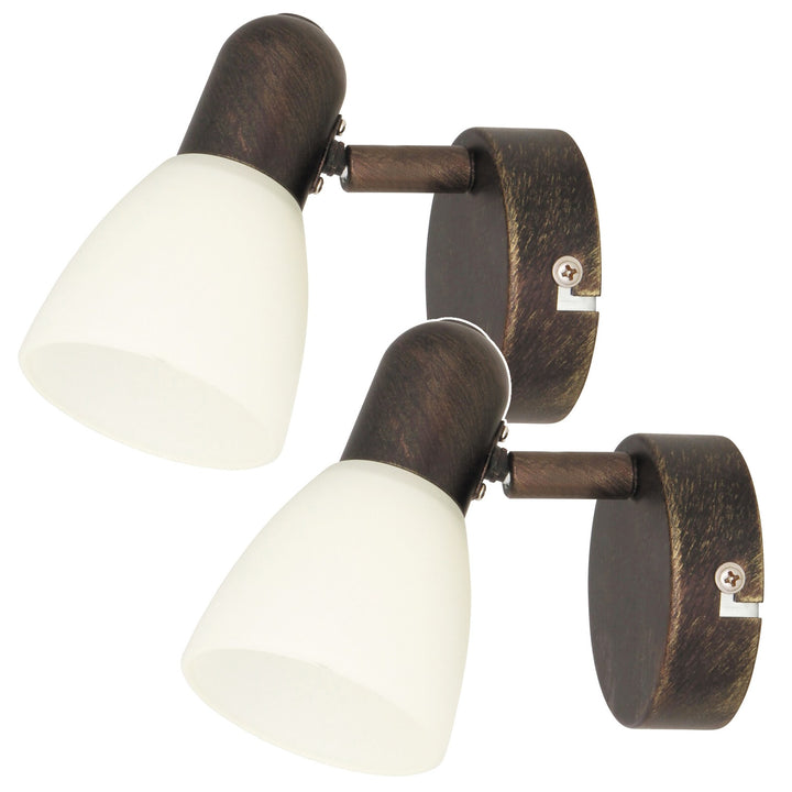 Lampa Soma spot E14, max. 40 W, antická hnědá, 6591, 2 ks