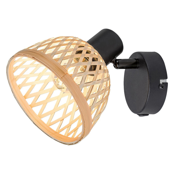 Nástěnná lampa Rabalux Rattan, závit E14, max. 15 W, 3133