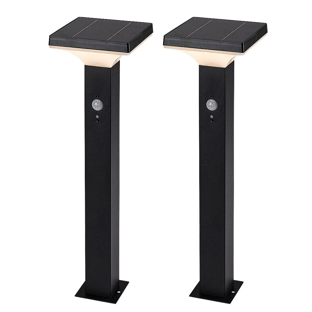 Lampa Rabalux, venkovní, solární, stojací, LED 4 W, IP44, černá, Geleen, 2 kusy
