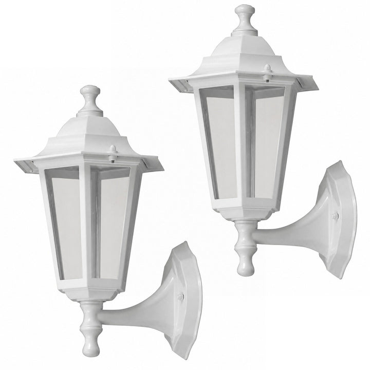 Nástěnné svítidlo Rabalux, venkovní, IP43, E27, max. 60 W, bílé, Velence, 2 ks