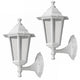 Nástěnné svítidlo Rabalux, venkovní, IP43, E27, max. 60 W, bílé, Velence, 2 ks