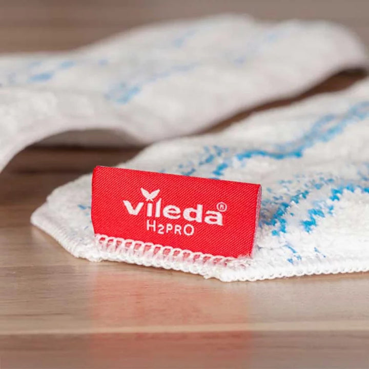 Náhradní vložka do plochého mopu Vileda H2prO, z mikrovlákna, lze prát v pračce, 175786, 3 kusy