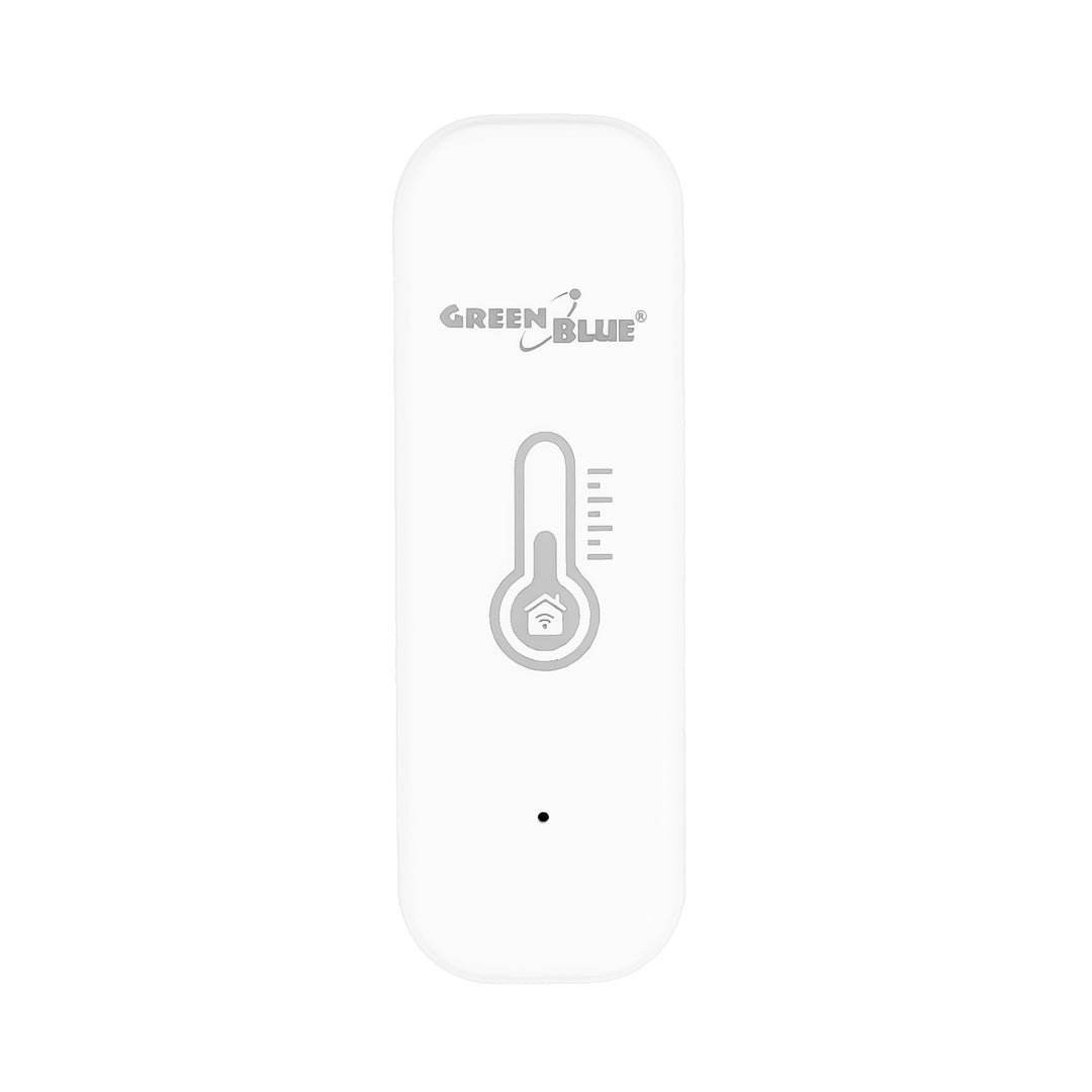 Senzor teploty a vlhkosti WiFi GreenBlue, Android/iOS/Alexa/Google Home, 3,0 V DC, LR03x2, GB737, 2 ks + 4x alkalická baterie AAA Varta Industrial 4003