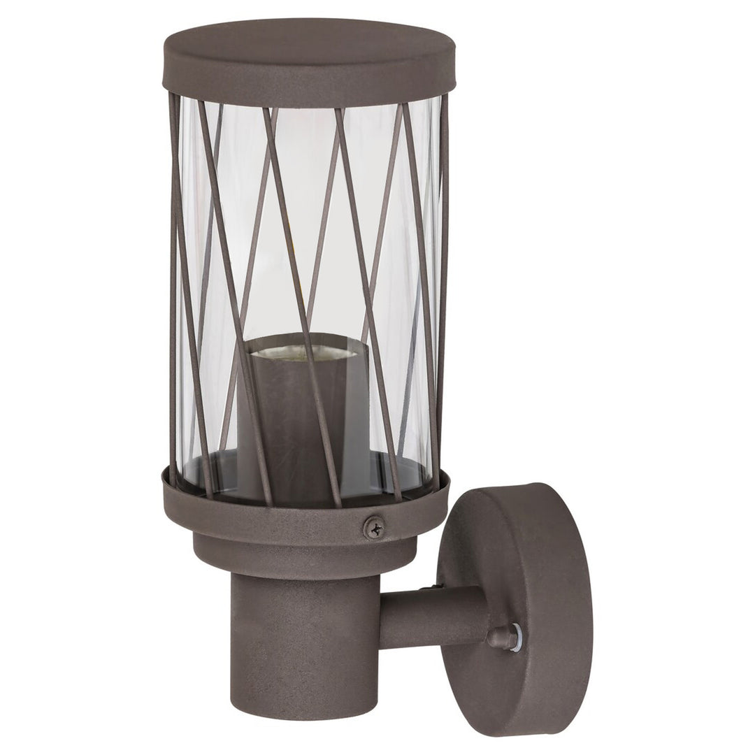 Venkovní nástěnná lampa Rabalux Budapest, IP44, hnědá, závit E27, max. 40 W, 8888