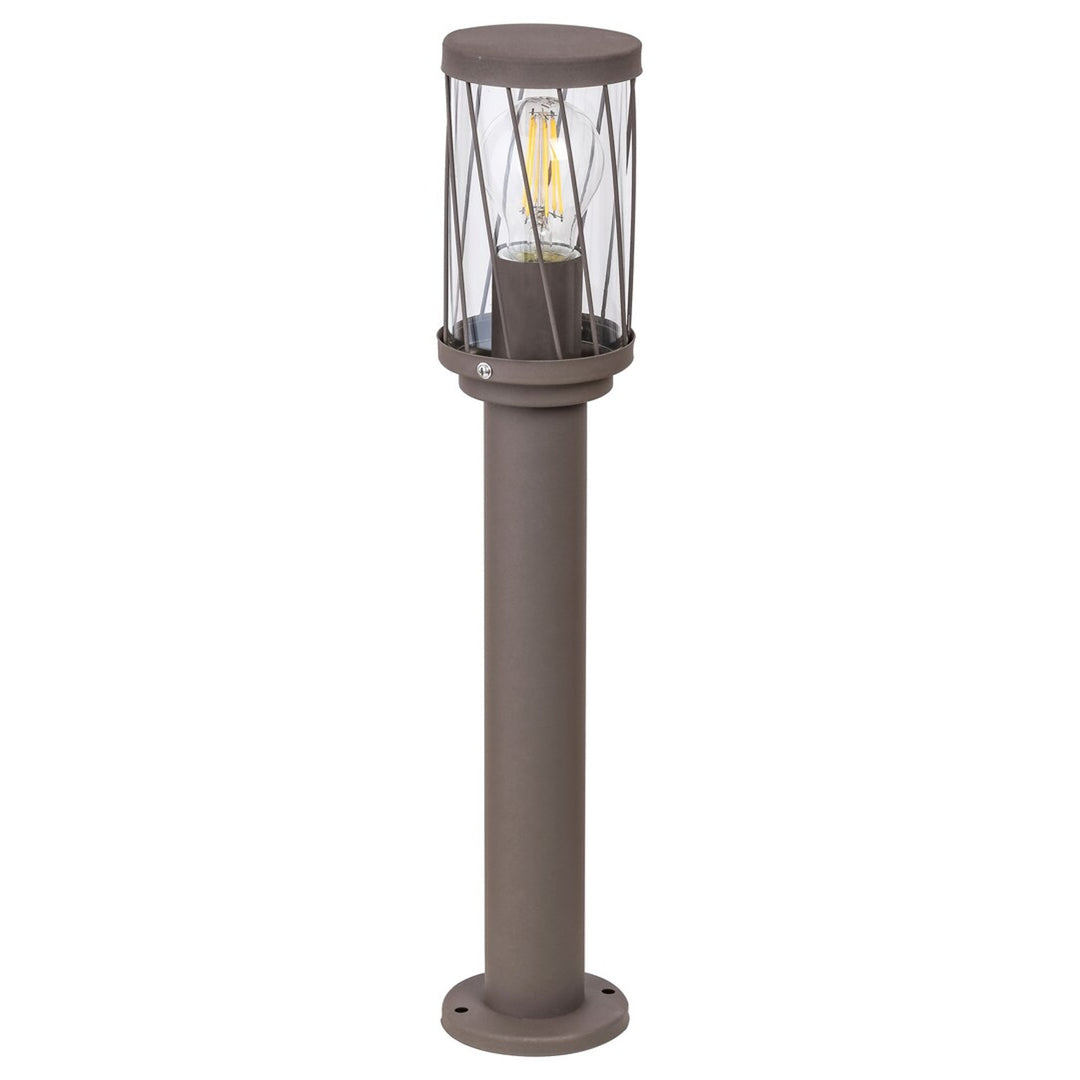Zahradní stojací lampa Rabalux Budapest, IP44, hnědá, závit E27, max. 40 W, 8889
