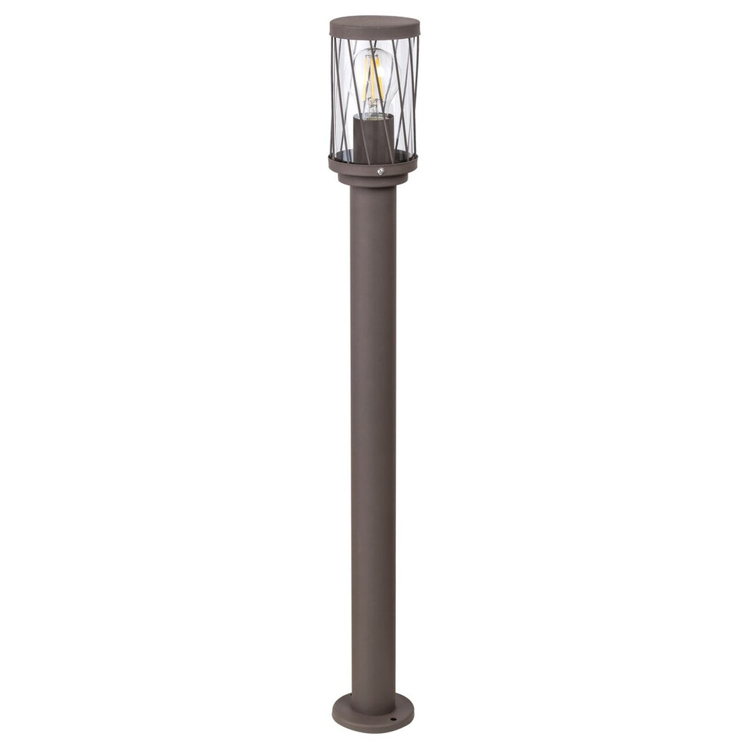 Zahradní stojací lampa Rabalux Budapest, IP44, hnědá, závit E27, max. 40 W, 8890