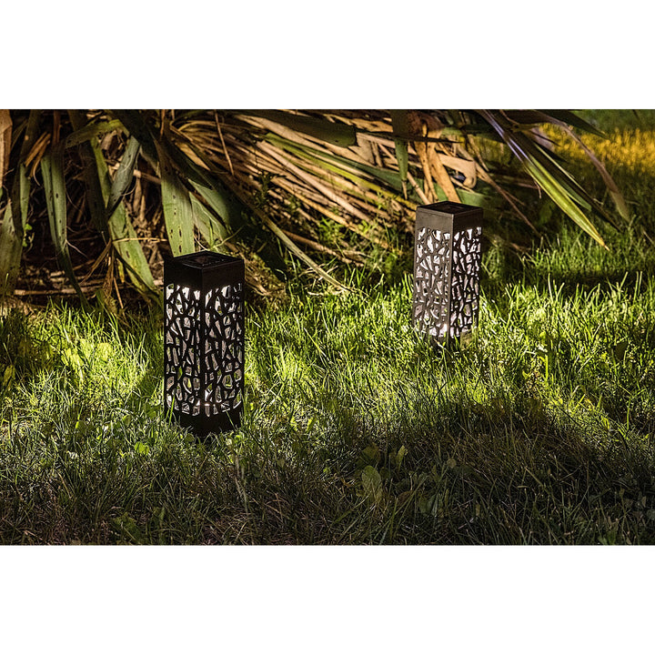 Solární lampa Mora, 2 lm, stupeň ochrany IP23, černá barva, LED 0,16 W, 8949