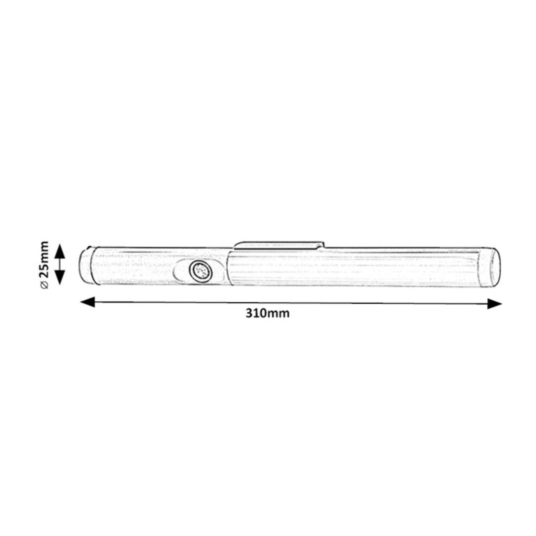 Podskříňová lampa Rekar, 180 LM, IP20, stříbrná, LED 3 W, 78031