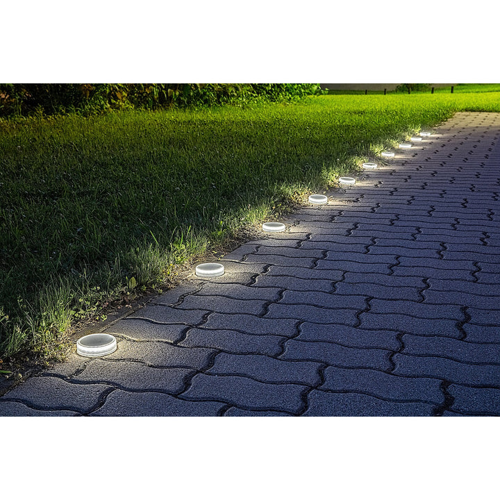 Solární lampa Trillo LED 0,3 W, senzor soumraku, průhledná, IP65, K 4000, 77175