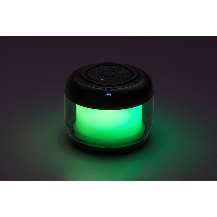 Stolní lampa Rabalux Radelia, Bluetooth reproduktor, RGB, černá, IP20, akumulátor, 76110
