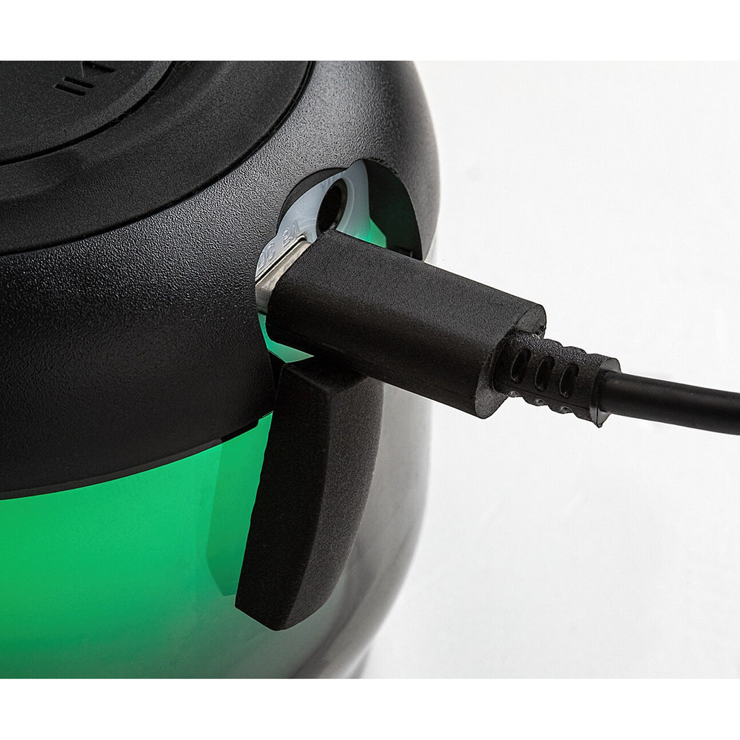 Stolní lampa Rabalux Radelia, Bluetooth reproduktor, RGB, černá, IP20, akumulátor, 76110