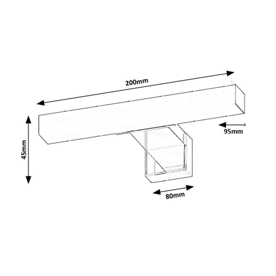 Koupelnové svítidlo Rabalux Oliro LED 4 W, chrom, IP44, 4000 K, 75047