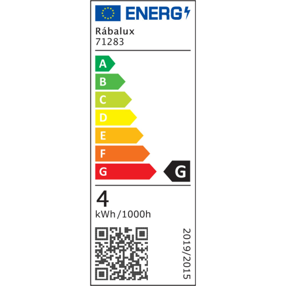 Nástěnné svítidlo Rabalux Tivro, LED 4 W, černé, IP20, 3 varianty barevné teploty: 3000, 4000, 6000, 71283